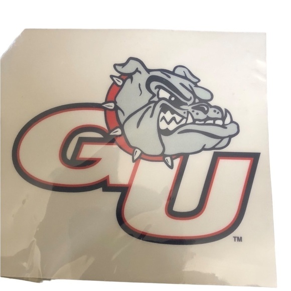 GONZAGA BULLDOGS “ZAGS” License Plate Frame University Spokane WA W/Cling Decal - Picture 4 of 4